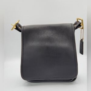 Coach Black Crossbody Bag with Gold Accents (bag only)